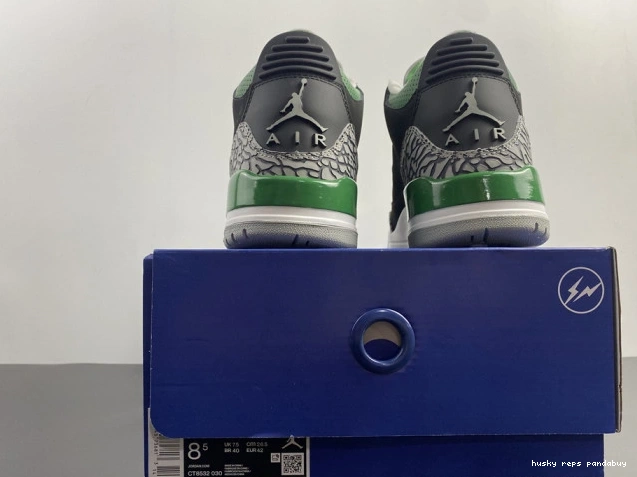 Rep Husky Jordan 3 Pine CT8532-030 Green Air 0812